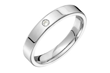 3/100 Carat White Gold 14kt Diamond Wedding Band