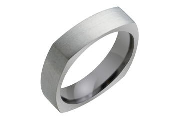 Square Shape Titanium Ring