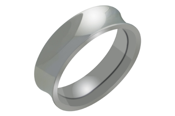 Concaved Titanium Ring