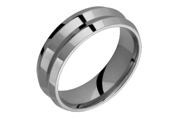 Titanium Ring With Eccentric Channels