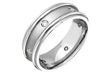 9/50 Carat White Gold 14kt Diamond Eternity Wedding Band