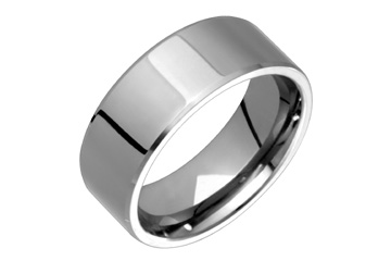 Flat Profile Titanium Ring