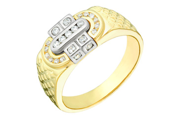 2/5 Carat Two-Tone 14kt Diamond Ring