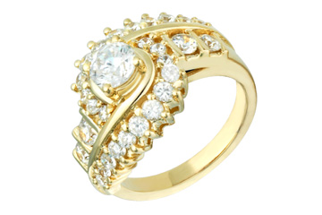 1 3/5 Carat Yellow Gold 14k Diamond Ring