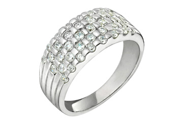 9/10 Carat White Gold 14kt Diamond Ring