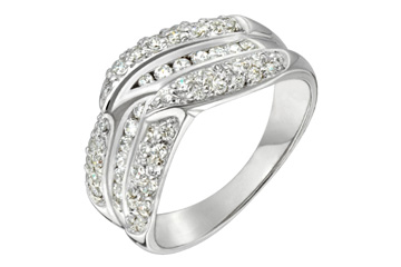2/3 Carat White Gold 14kt Diamond Ring