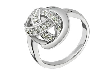 13/50 Carat Weaved White Gold Diamond Ring