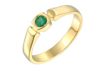 Emerald 14K Yellow Gold Ring