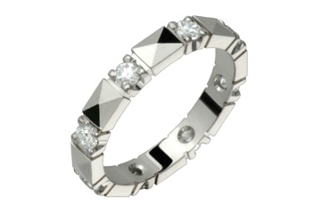 1/2 Carat White Gold 14K Diamond Eternity Ring