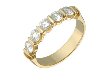 1 Carat Diamond Yellow Gold 14K Ring