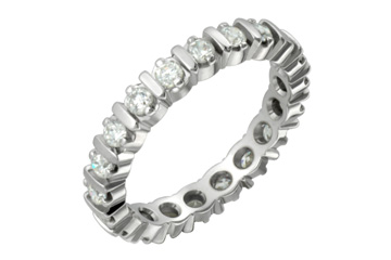 1/2 Carat Diamond Eternity White Gold Ring