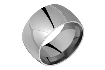 Half Round Comfort Fit Titanium Ring