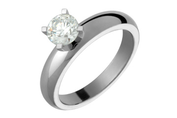 Titanium cubic sales zirconia engagement rings