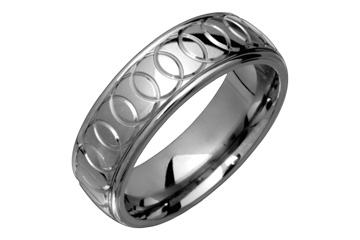 Continuous Circular Designed Titanium Ring