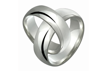 Half-Round Comfort Fit 7mm Ladies and Gents Platinum Bands