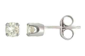 White Gold Diamond Stud Earrings