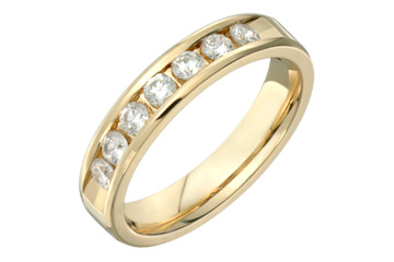 1/2 Carat 7-Stone Diamond Semi-Eternity Ring